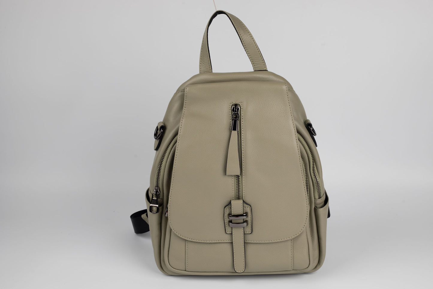 Rucsac din piele naturală FENIX FASHION 77216 VERDE