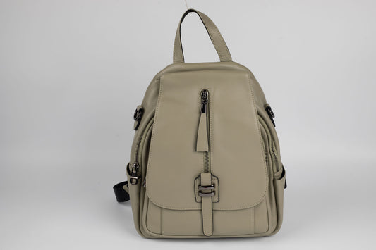 Rucsac din piele naturală FENIX FASHION 77216 VERDE