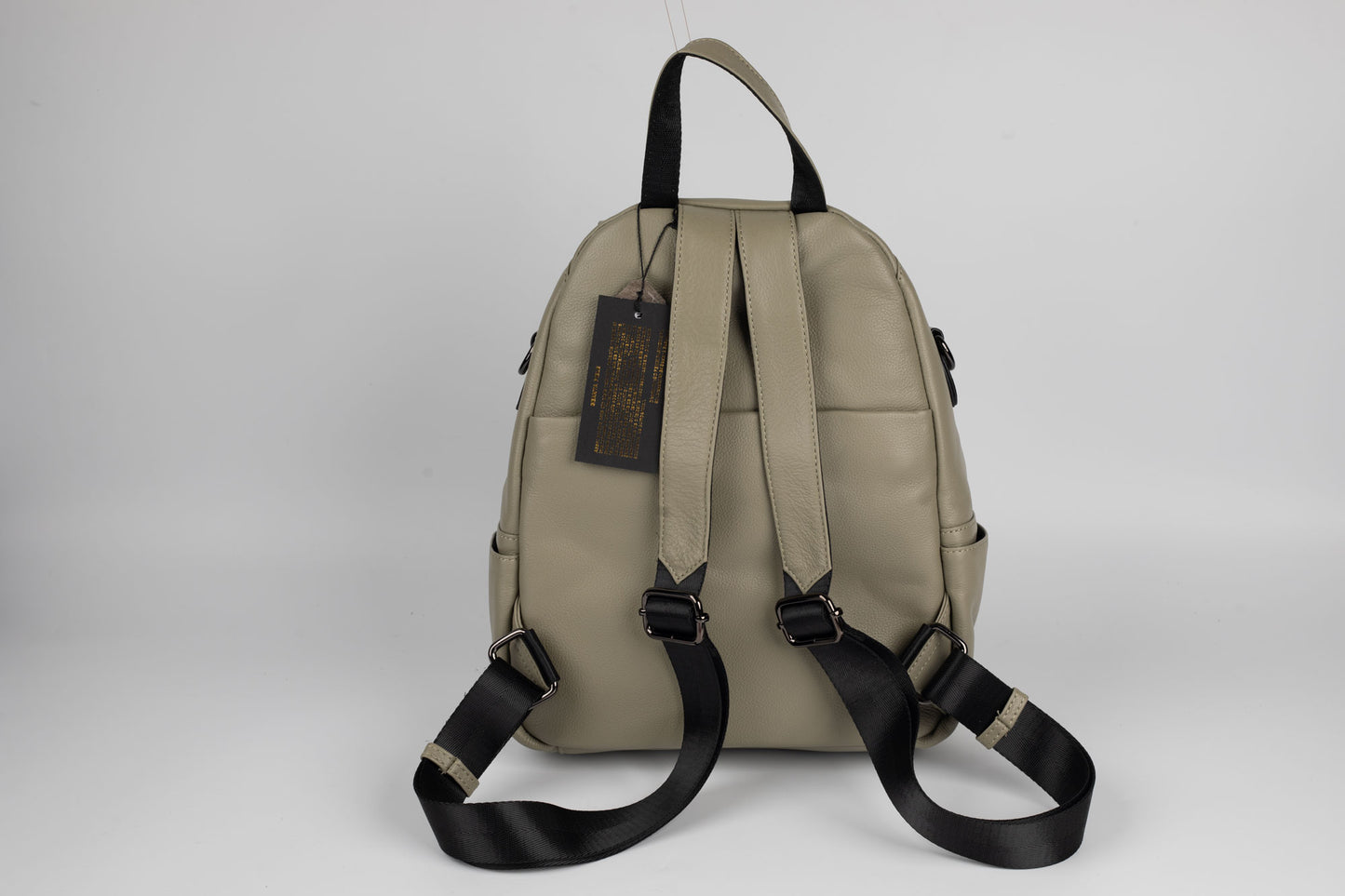 Rucsac din piele naturală FENIX FASHION 77216 VERDE