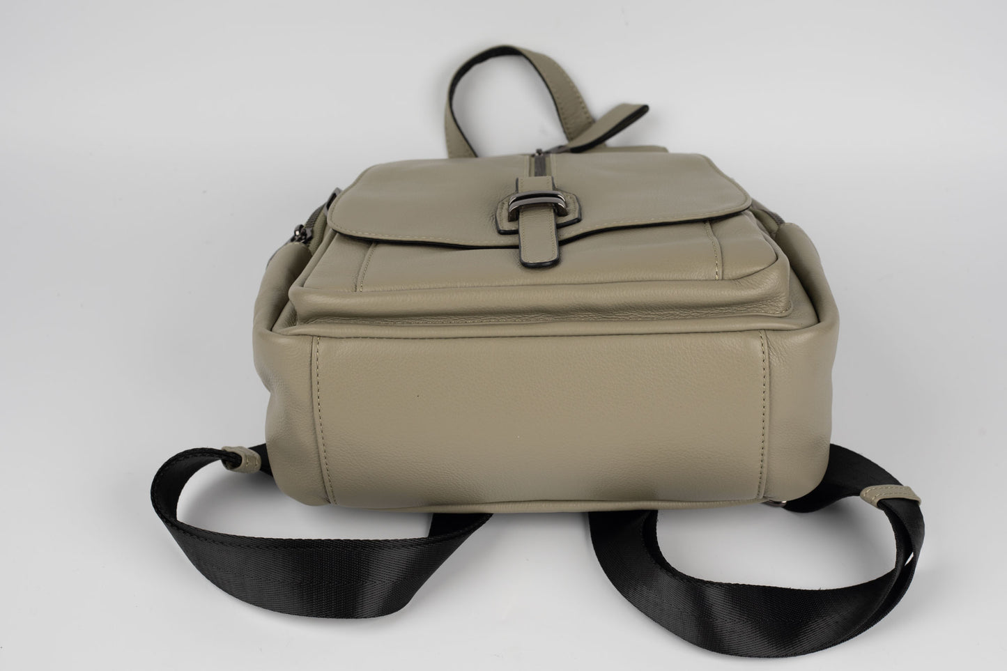 Rucsac din piele naturală FENIX FASHION 77216 VERDE