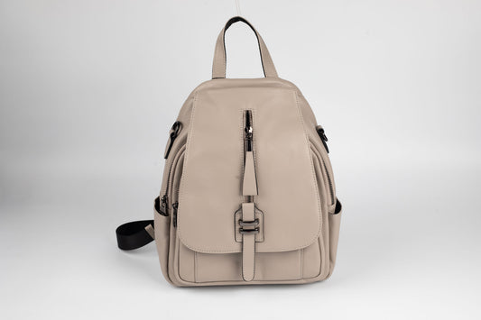 Rucsac din piele naturală FENIX FASHION 77216 GREY