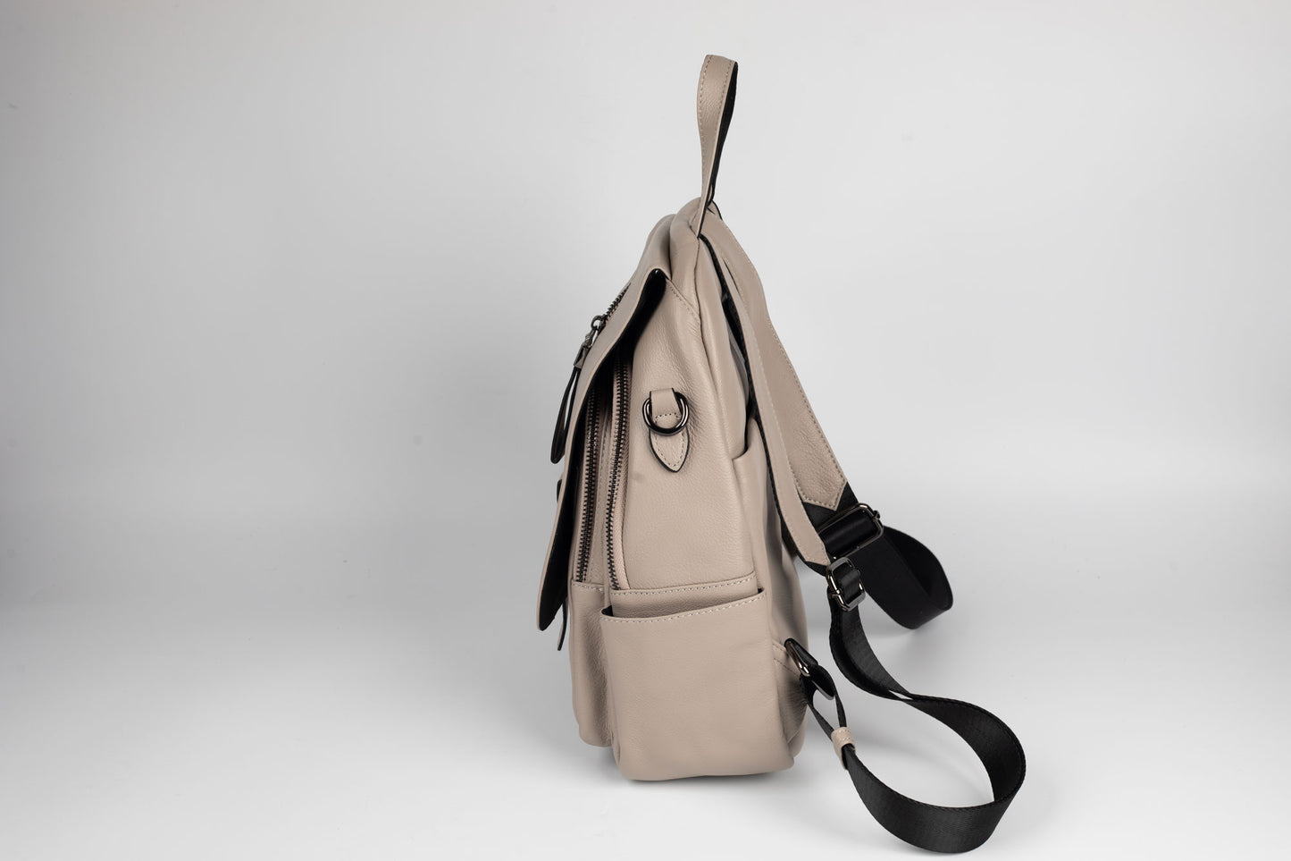 Rucsac din piele naturală FENIX FASHION 77216 GREY
