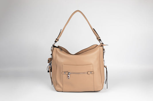Geanta din piele naturală FENIX FASHION 21 26 APRICOT