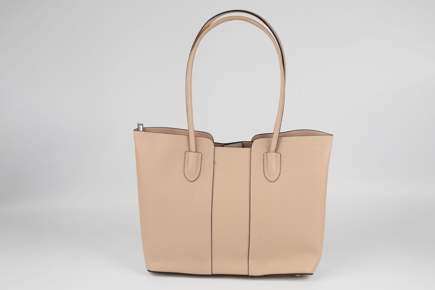 Geanta de umăr din piele naturală FENIX FASHION 087 APRICOT
