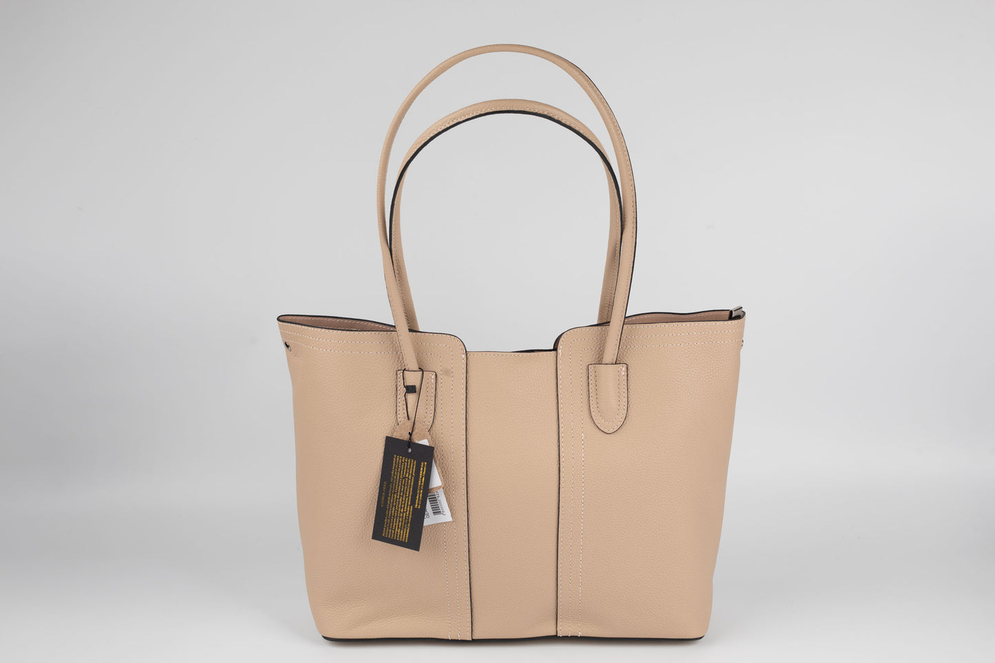 Geanta de umăr din piele naturală FENIX FASHION 087 APRICOT
