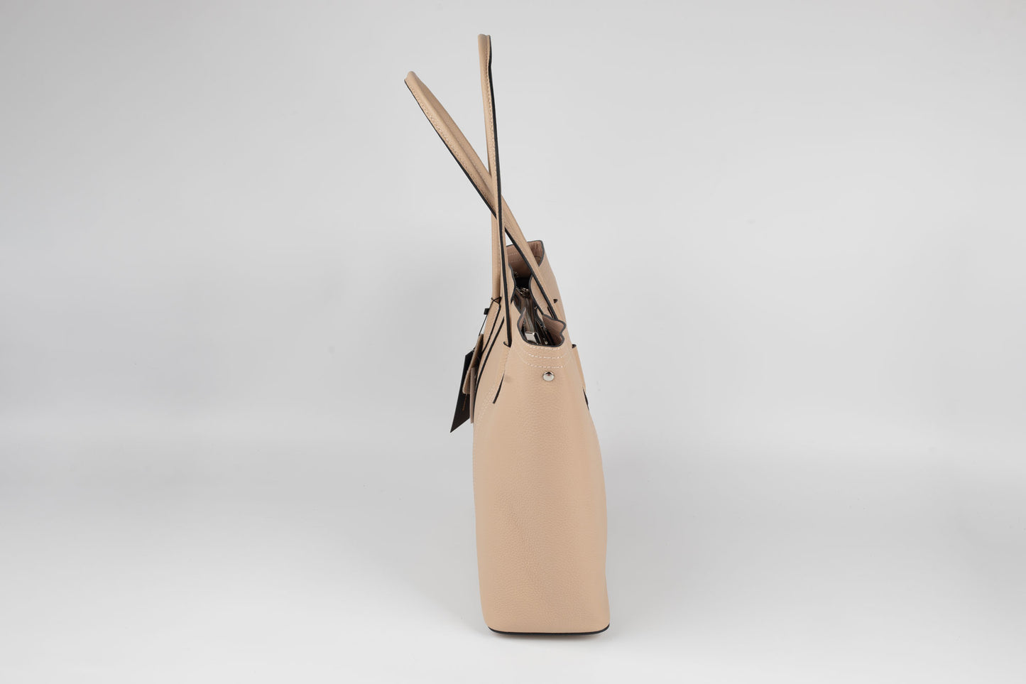 Geanta de umăr din piele naturală FENIX FASHION 087 APRICOT
