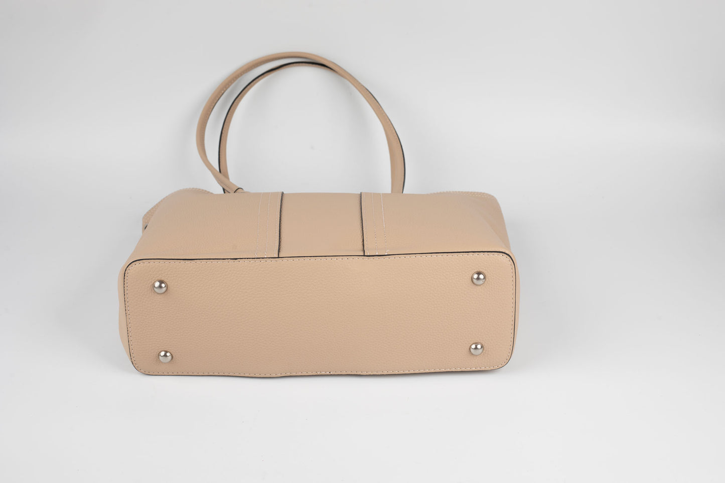 Geanta de umăr din piele naturală FENIX FASHION 087 APRICOT