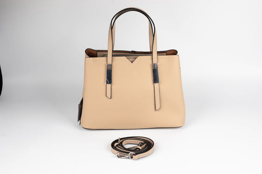 Geanta din piele naturală FENIX FASHION 77025 APRICOT