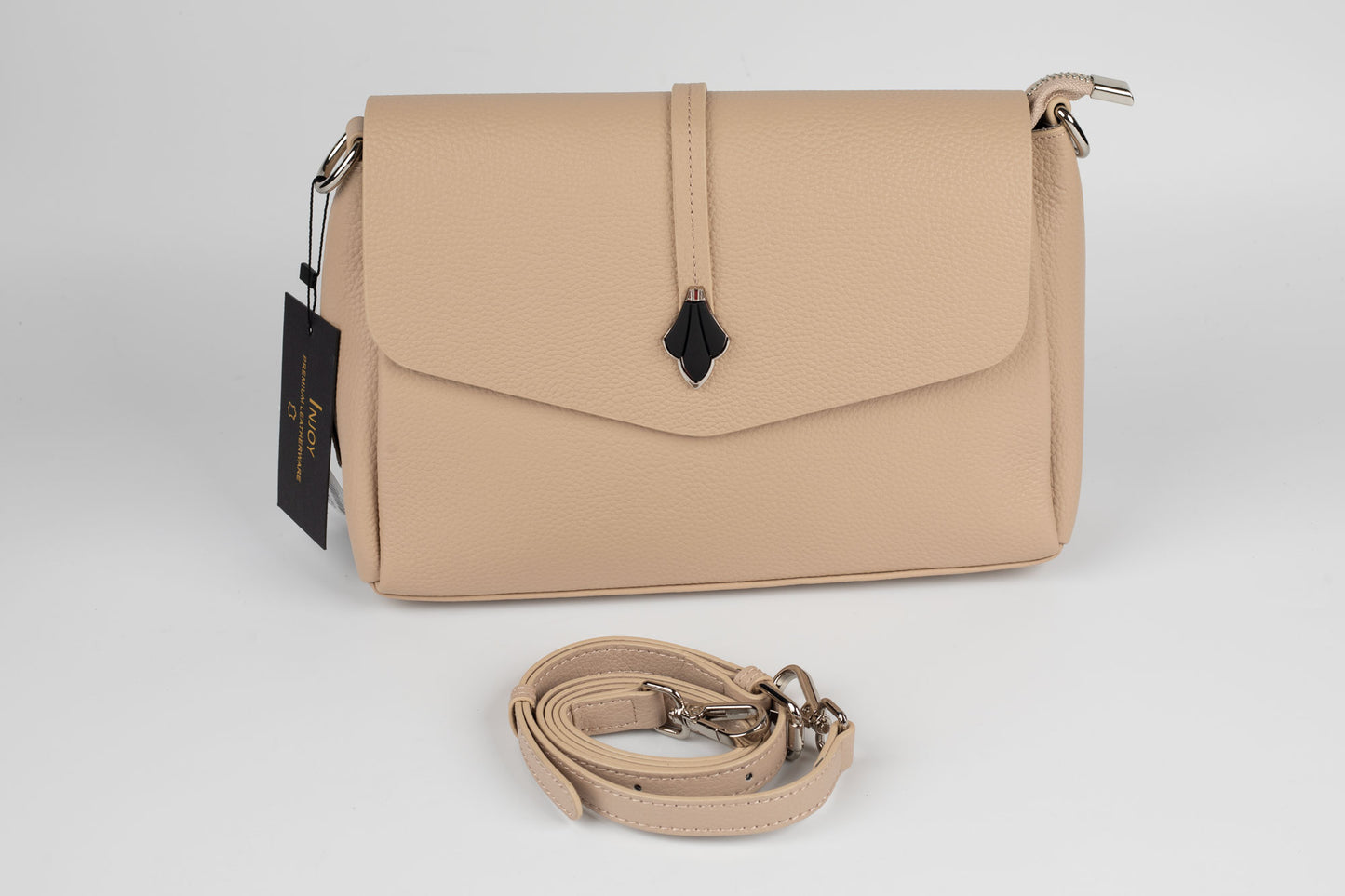 Geanta dama piele naturală FENIX FASHION 8715 APRICOT