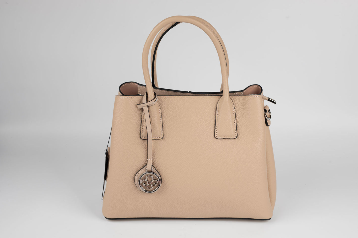 Geanta din piele naturală FENIX FASHION 89533 APRICOT