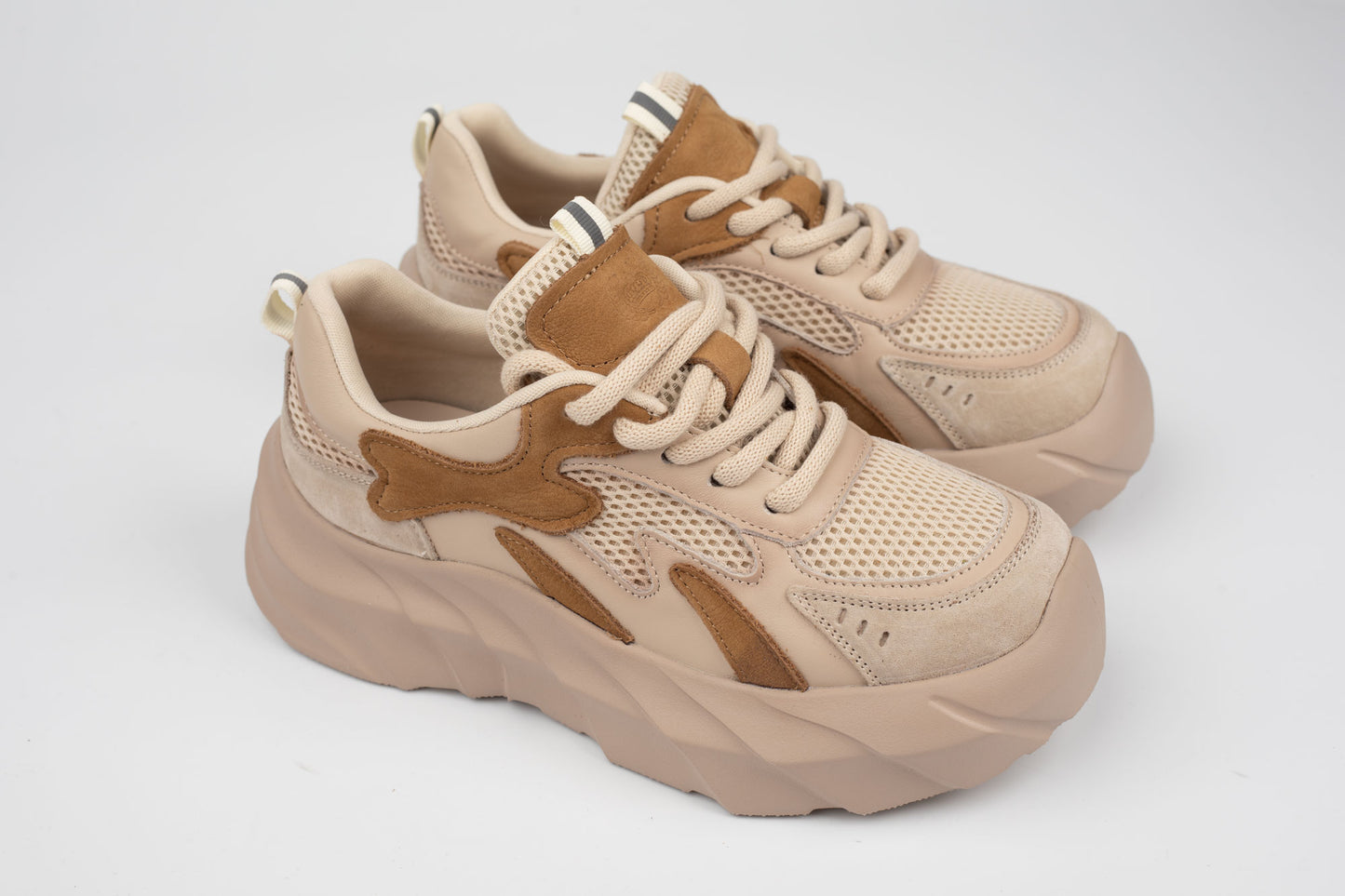 Adidași damă piele naturală FRANCO GERARDO 8255 Khaki