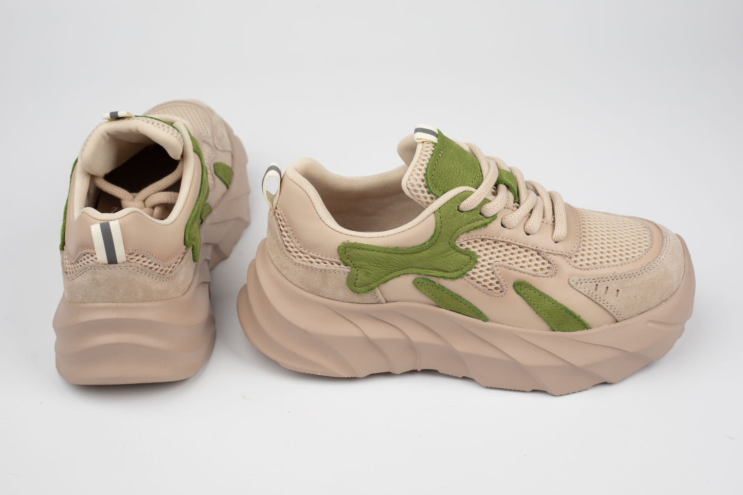Adidași damă piele naturală FRANCO GERARDO 8255 Verde