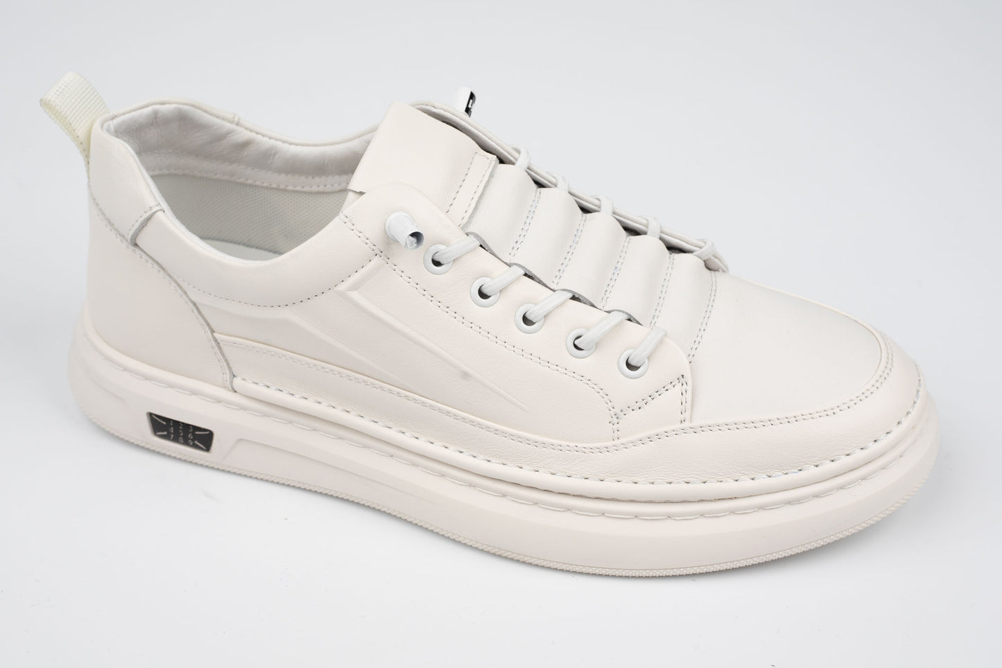 Pantofi casual unisex piele naturală MELS 27011 Alb