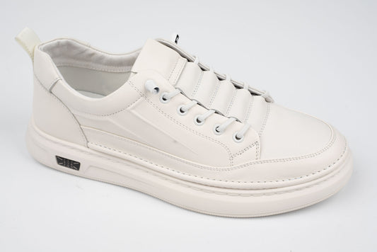 Pantofi casual unisex piele naturală MELS 27011 Alb