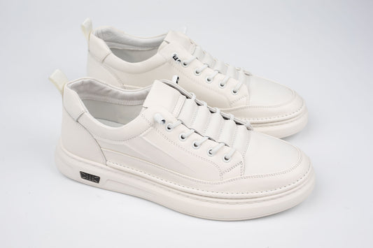 Pantofi casual unisex piele naturală MELS 27011 Alb
