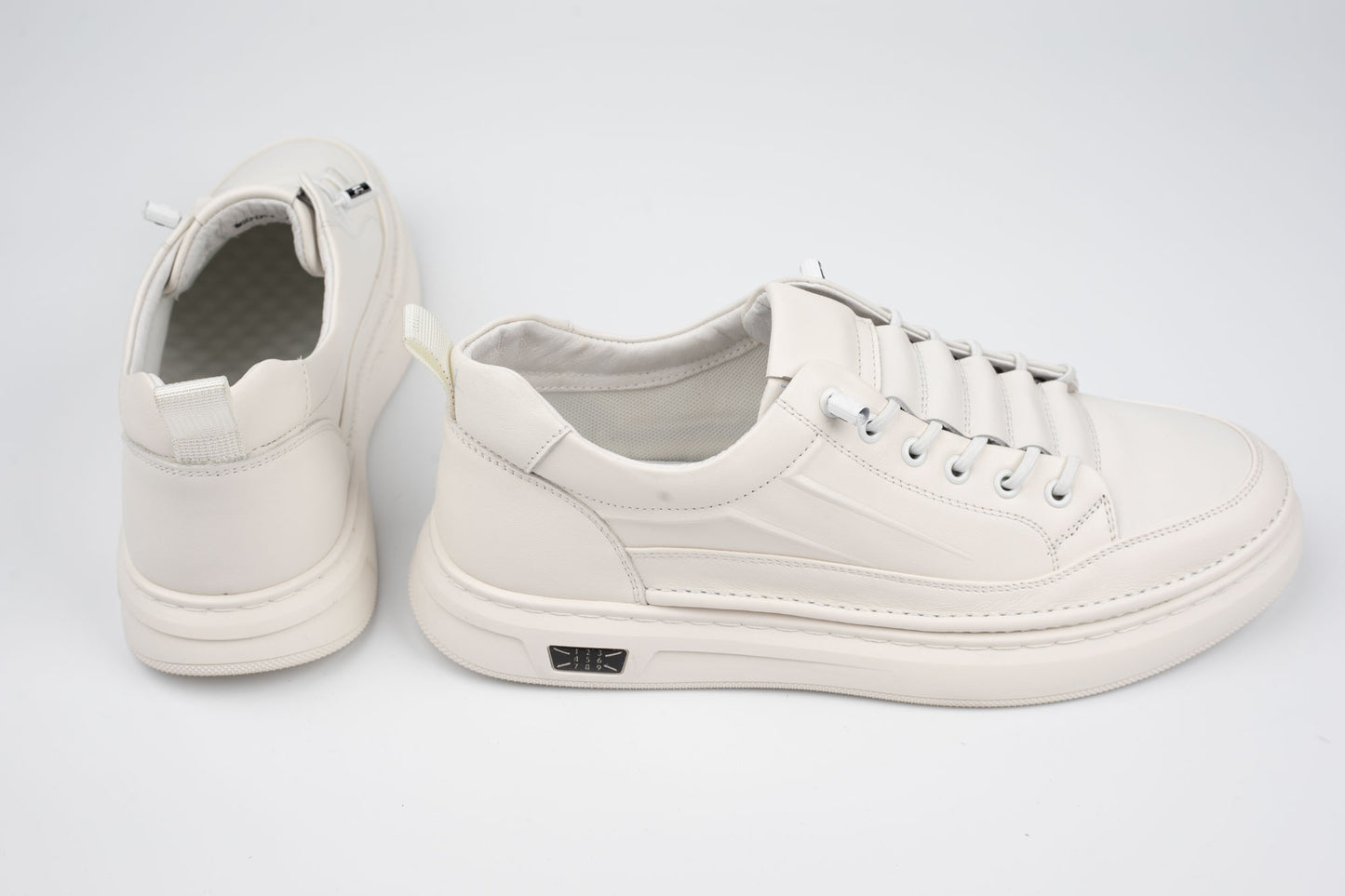 Pantofi casual unisex piele naturală MELS 27011 Alb