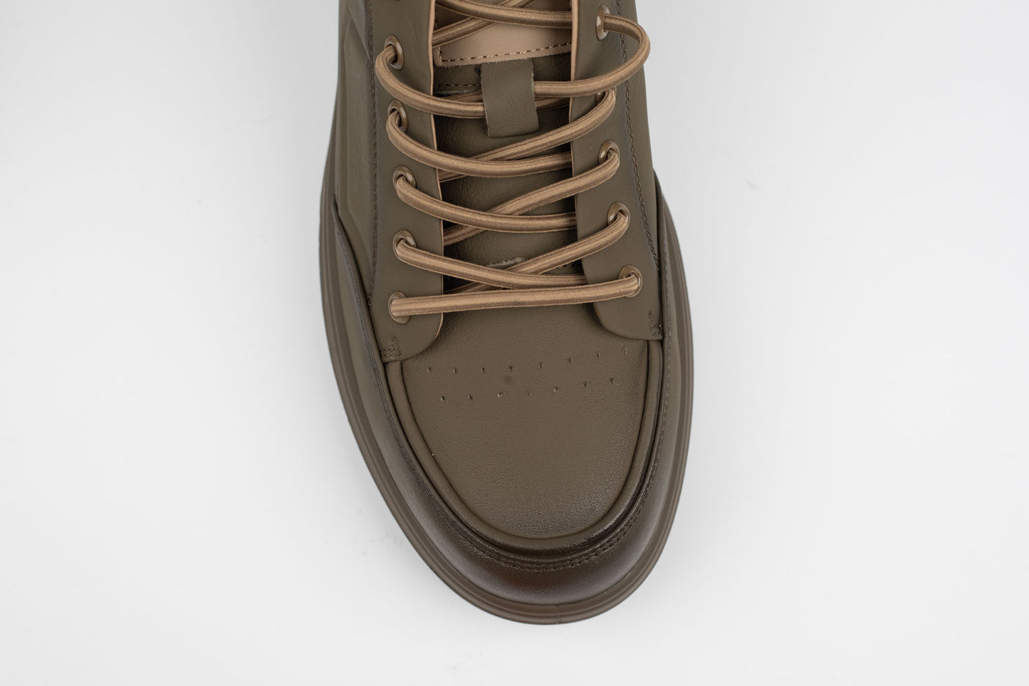 Pantofi barbati casual piele naturală MELS 21032 KHAKI