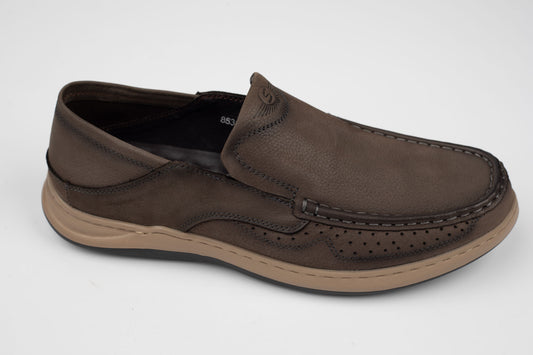 Pantofi barbati casual piele naturală MELS 85328 GREY