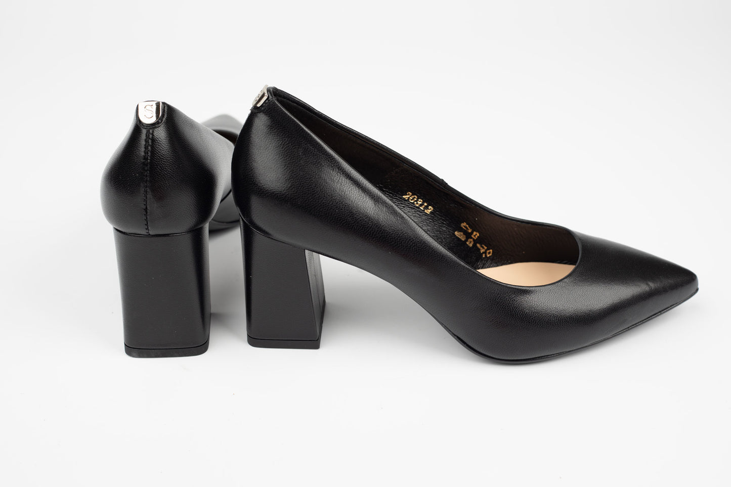 Pantofi dama eleganti piele naturala SALA 20312 negru box