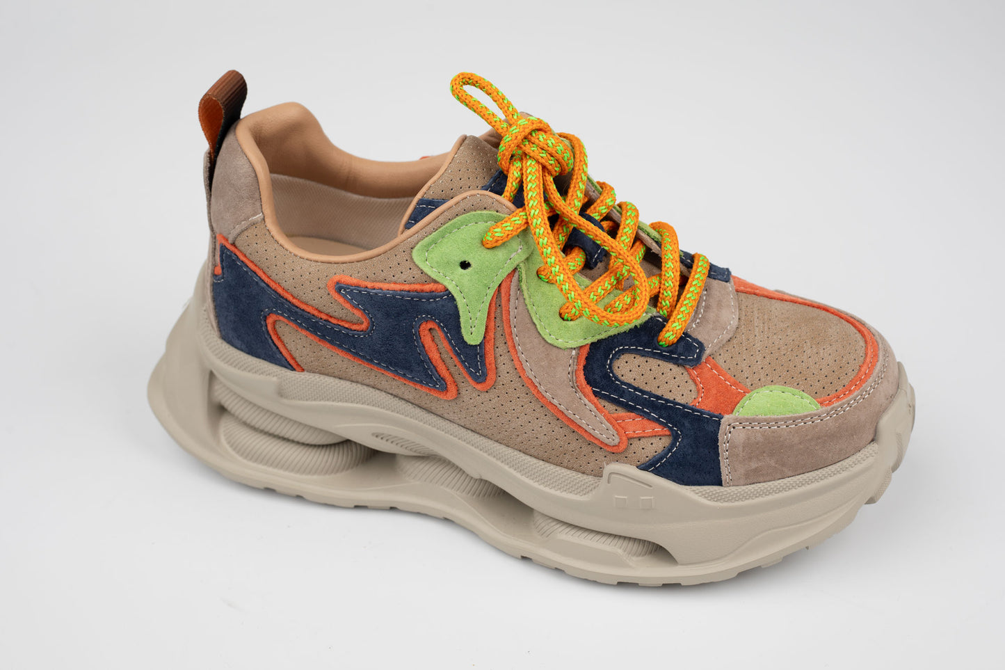 Adidași damă piele naturală FRANCO GERARDO 36823 Orange