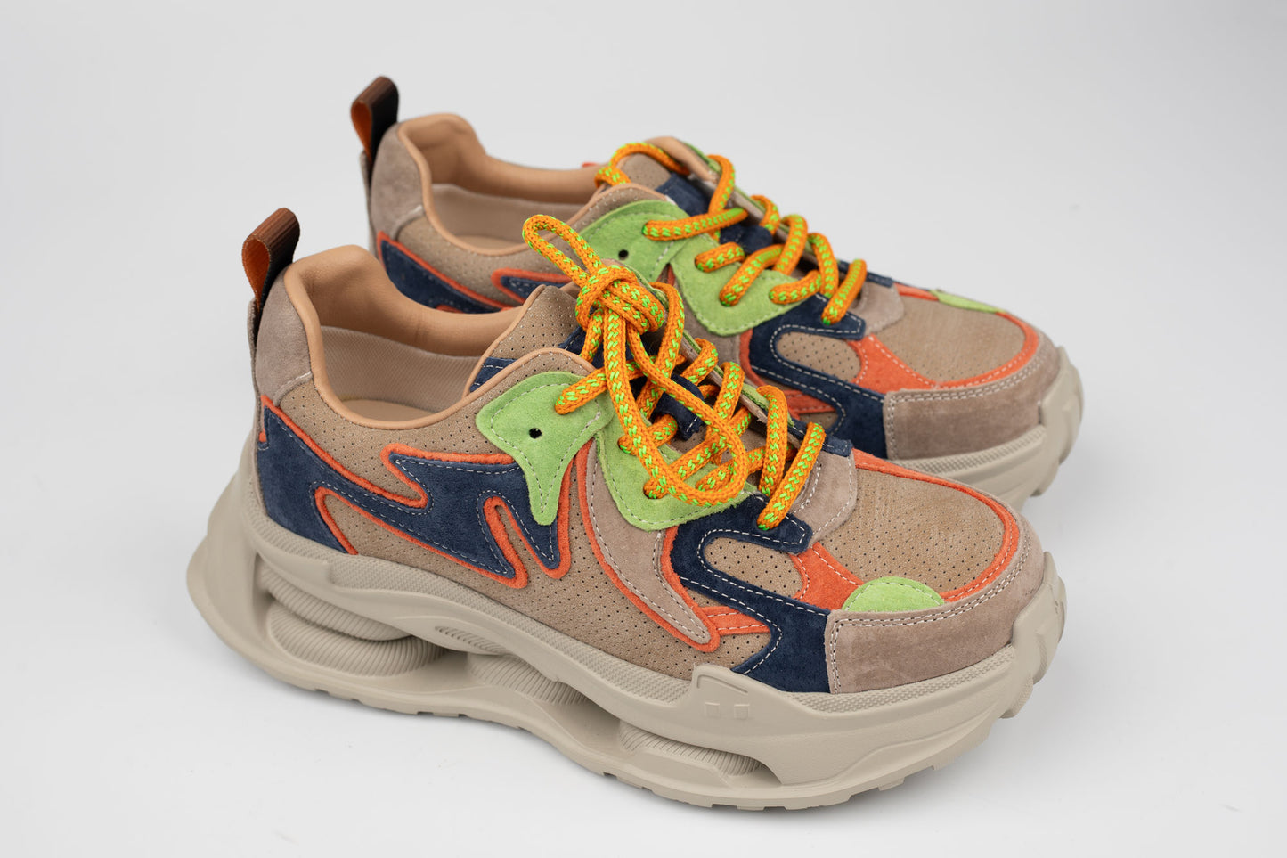 Adidași damă piele naturală FRANCO GERARDO 36823 Orange