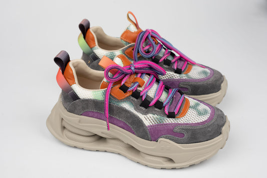 Adidași damă piele naturală FRANCO GERARDO 36868 Violet