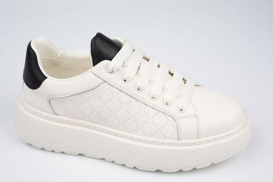 Pantofi bărbați casual piele naturală FRANCO GERARDO 5302 Alb N