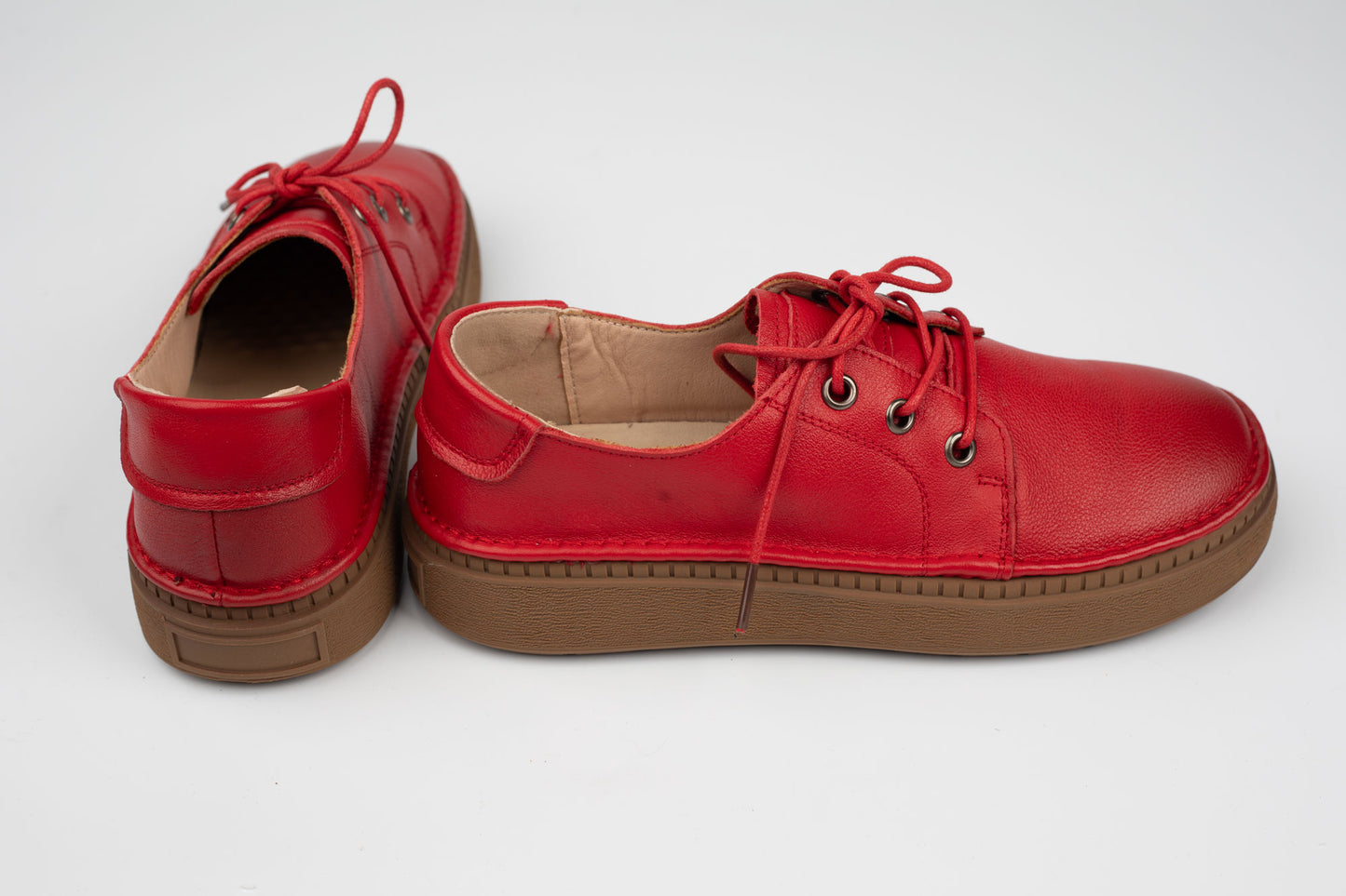 Pantofi dama piele naturală FORMAZIONE 663 Roșu