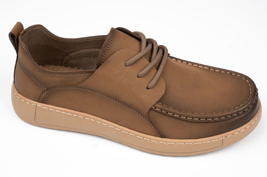 Pantofi barbati casual piele naturala MELS 90007 Maro