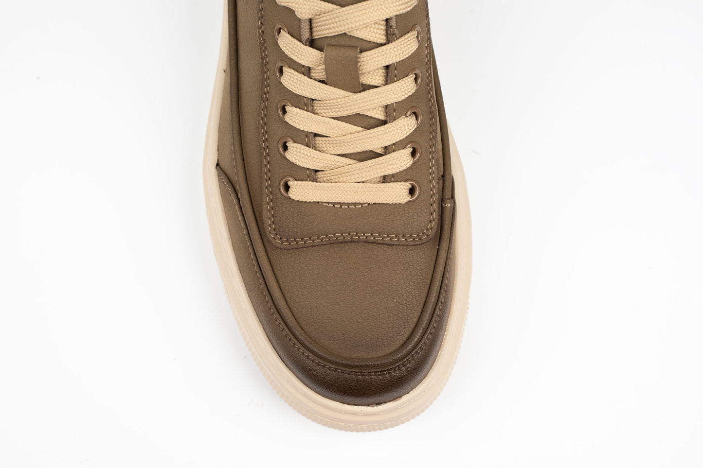 Pantofi casual  din piele naturală  MELS 18008 Khaki