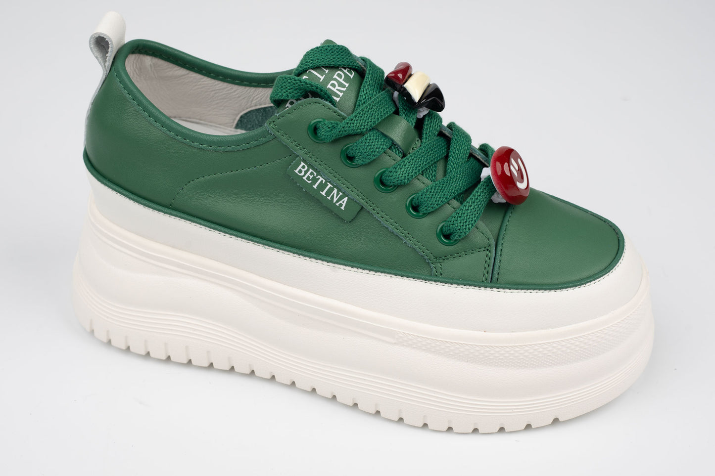 pantofi dama piele naturală BETINA 25167-1 N verde