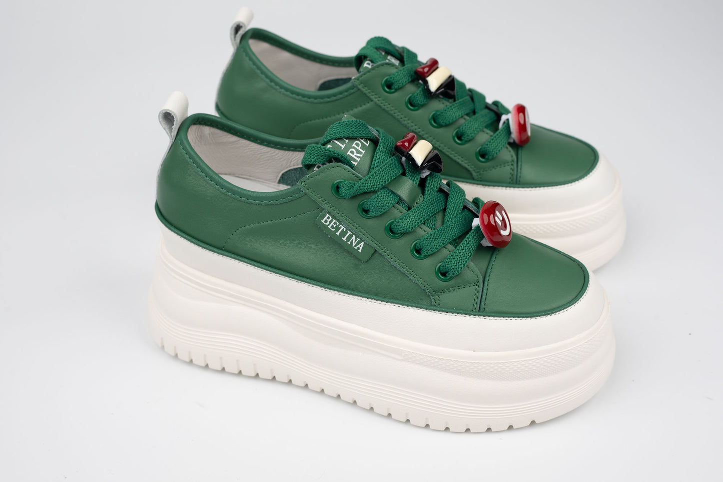 pantofi dama piele naturală BETINA 25167-1 N verde