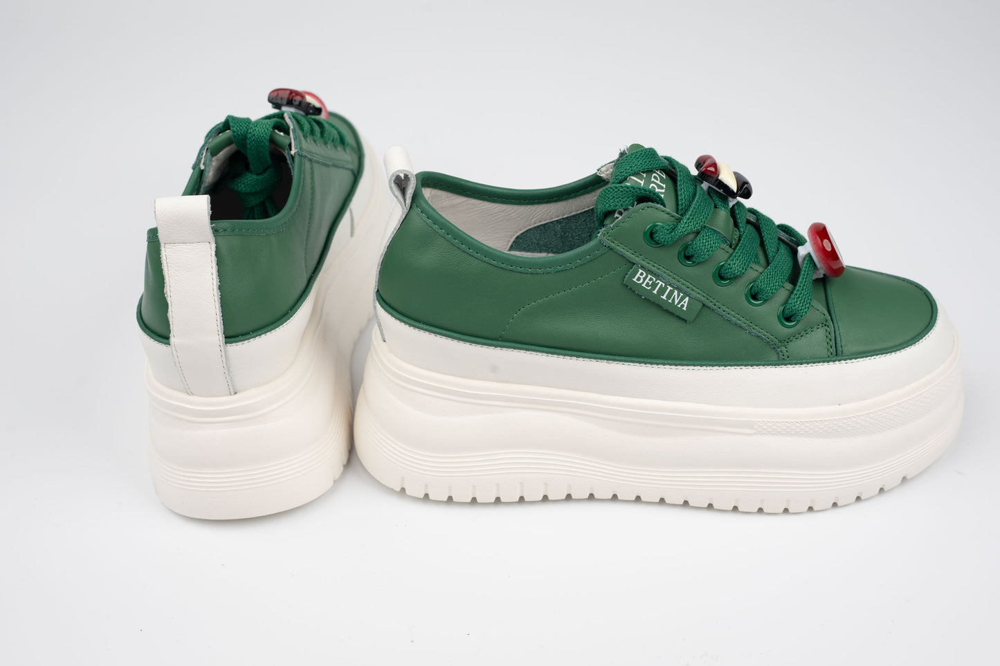 pantofi dama piele naturală BETINA 25167-1 N verde