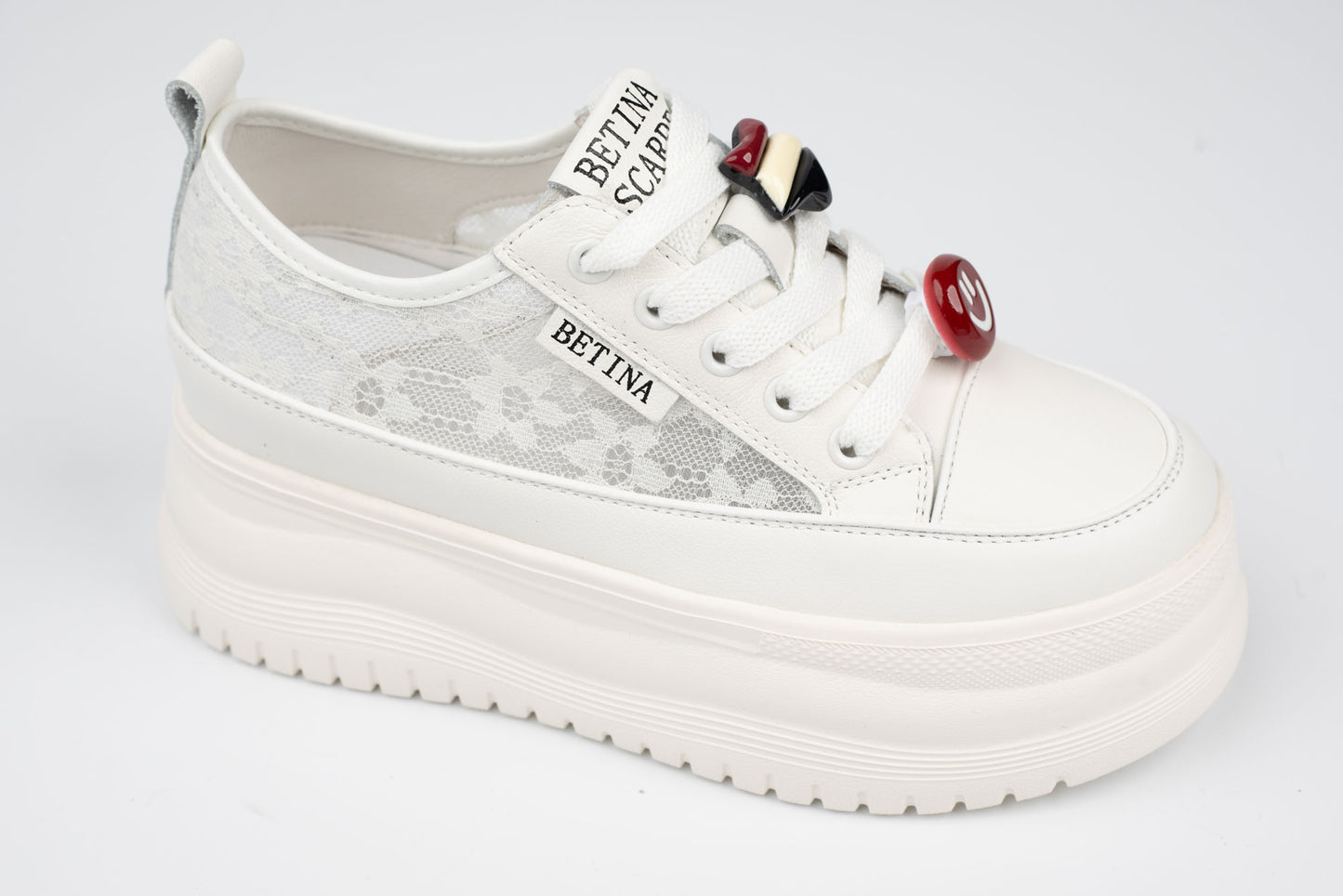 Pantofi dama piele naturală BETINA 25167-1 alb