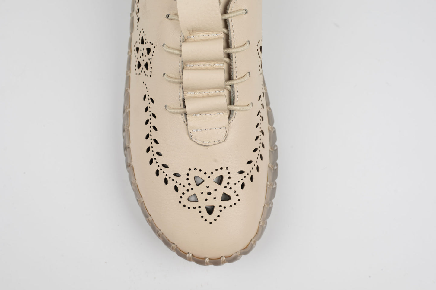 Pantofi dama piele naturală perforata BIOFLEX 827 Bej