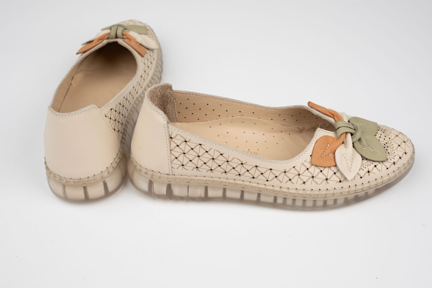 Pantofi damă piele naturală BIOFLEX 603 Bej