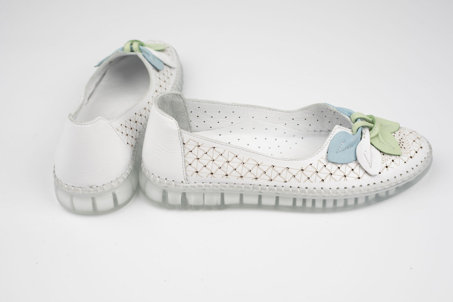 Pantofi damă piele naturală BIOFLEX 603 Alb