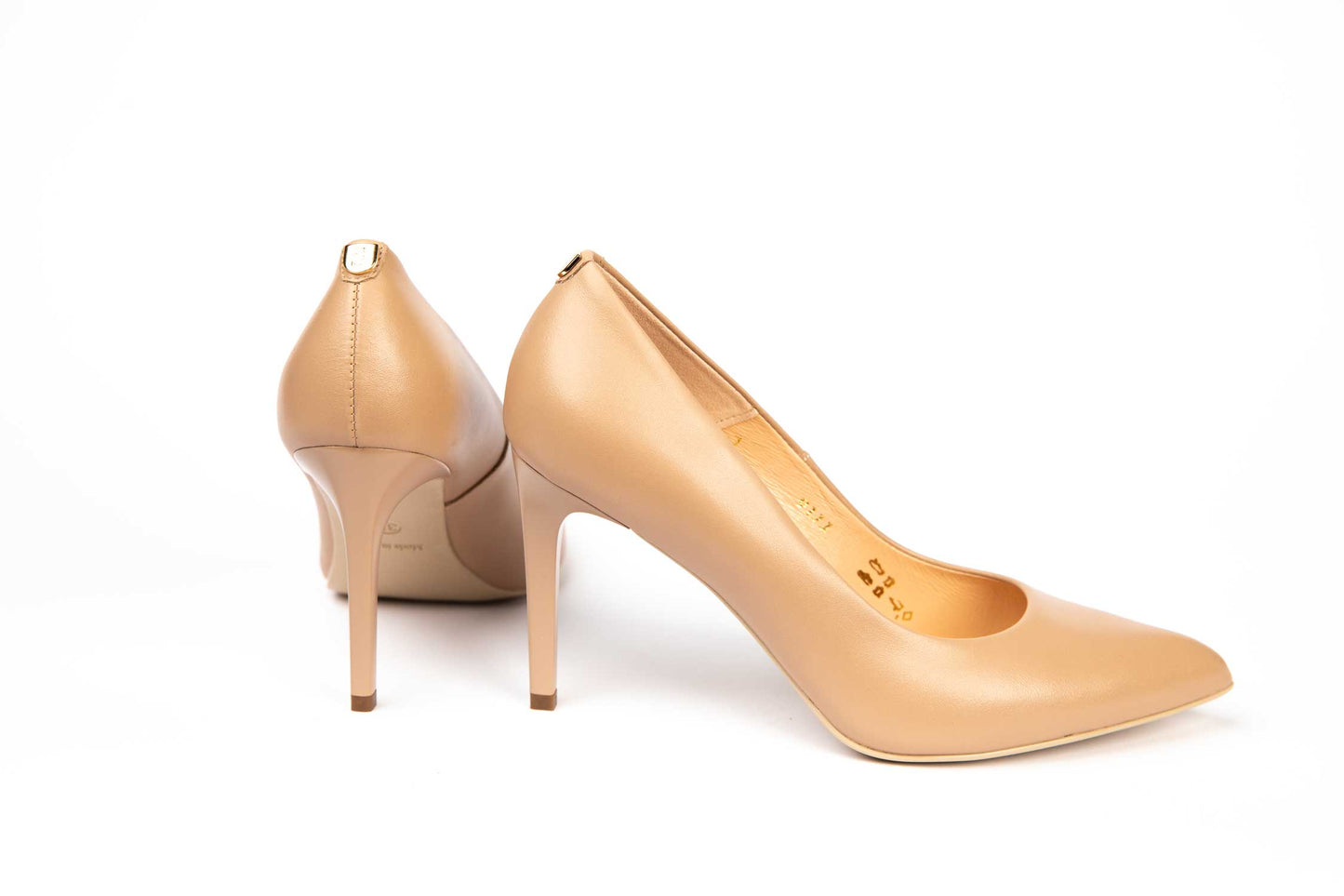 Pantofi dama elegant din piele naturala SALA 9111 nude