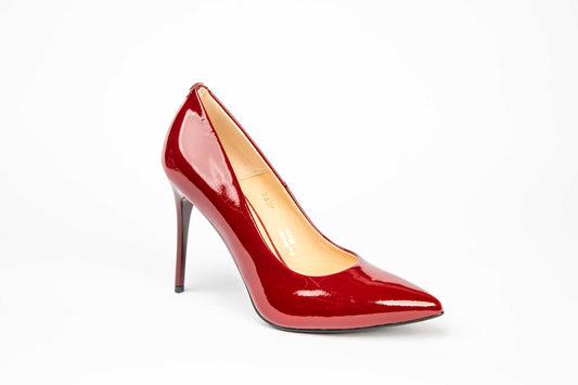 Pantofi eleganti dama din piele naturala SALA 9457 bordo lac