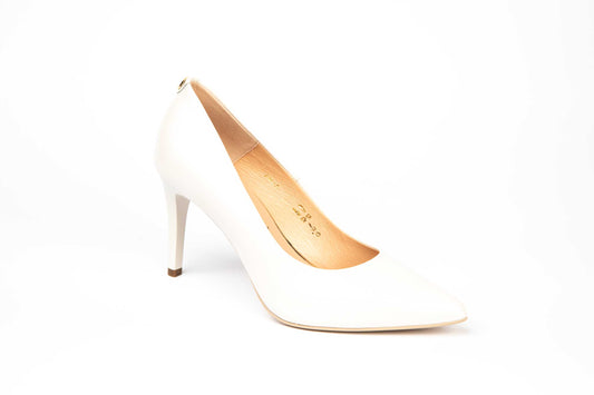 Pantofi eleganti dama din piele naturala SALA 1816 ivory