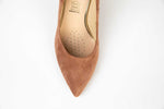 Pantofi eleganti dama din piele naturala SALA 9933 nude velur