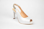 Sandale dama elegante din piele naturala SALA 20293 alb