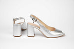 Sandale dama elegante din piele naturala SALA 20011 argintiu