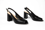 Sandale dama elegante din piele naturala SALA 20011 negru box