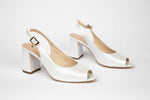 Sandale dama elegante din piele naturala SALA 20011 alb