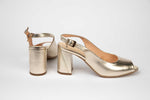 Sandale dama elegante din piele naturala SALA 20235 auriu