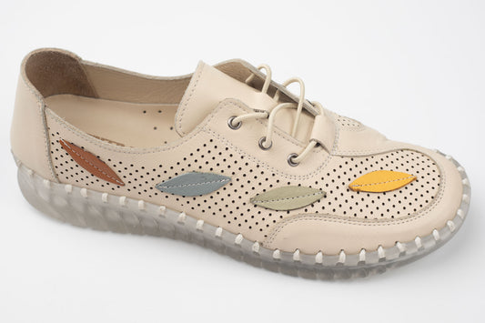 Pantofi damă piele naturală GREEN SPORT 622 Bej