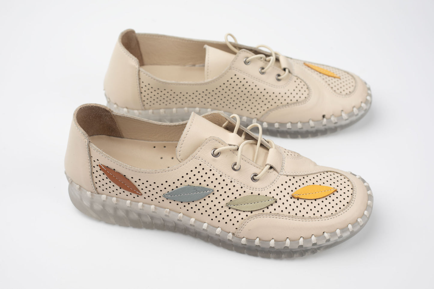 Pantofi damă piele naturală GREEN SPORT 622 Bej