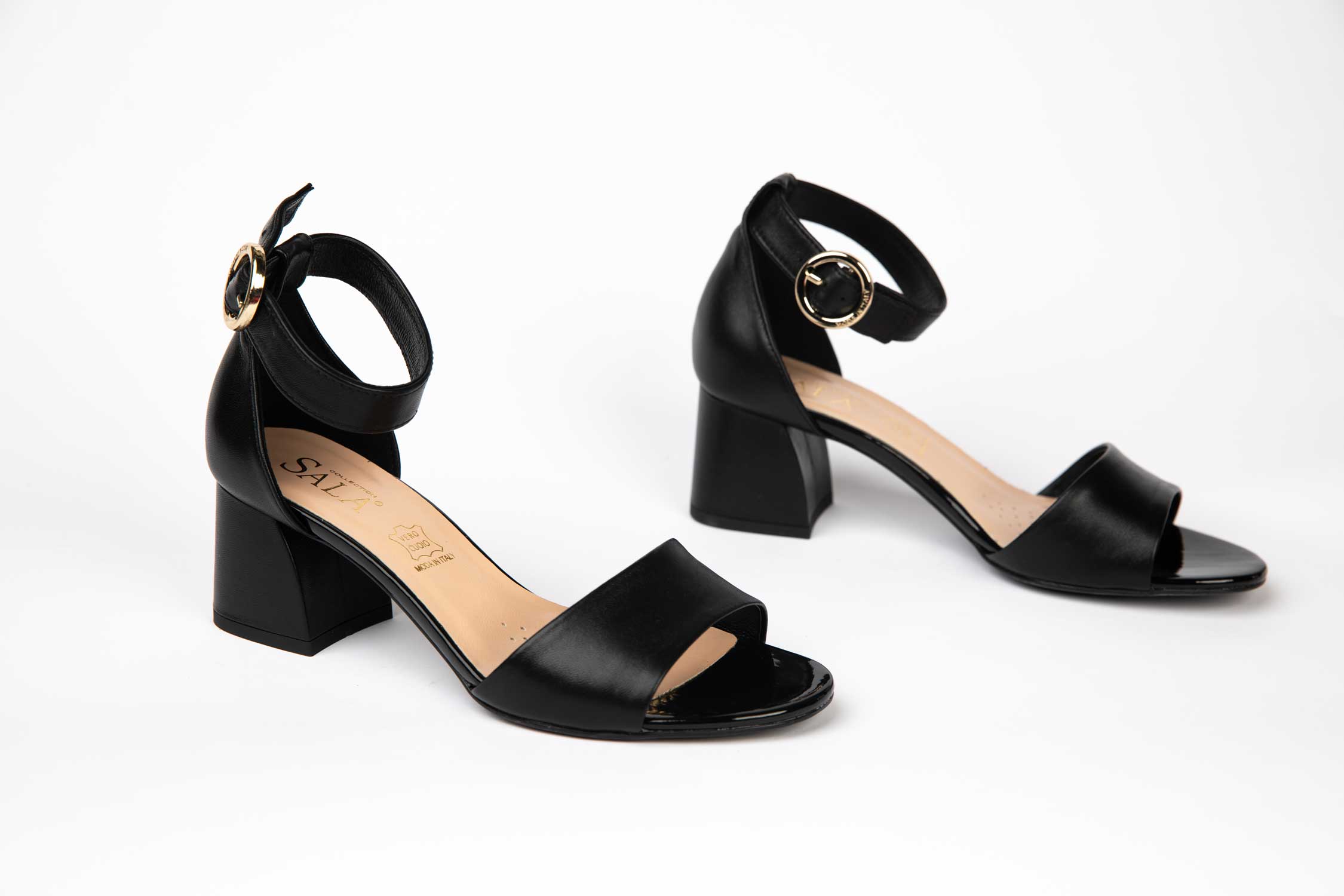 Sandale dama elegante din piele naturala 9973 negru box