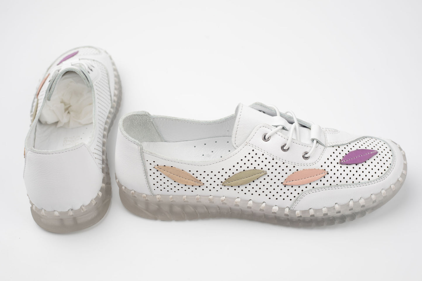 Pantofi damă piele naturală GREEN SPORT 622 Alb